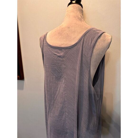Athleta Women's 2XL Gray Sleeveless Tunic Tank Top Casual Relaxed Fit NWT - Picture 9 of 13